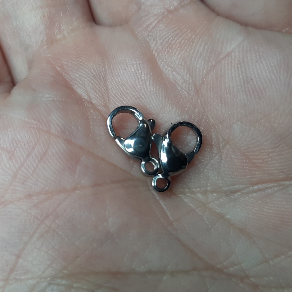 20pc Lobster Claw Closure Stainless Steel - Picture 2 of 2